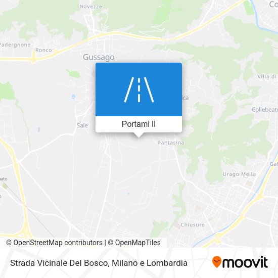 Mappa Strada Vicinale Del Bosco