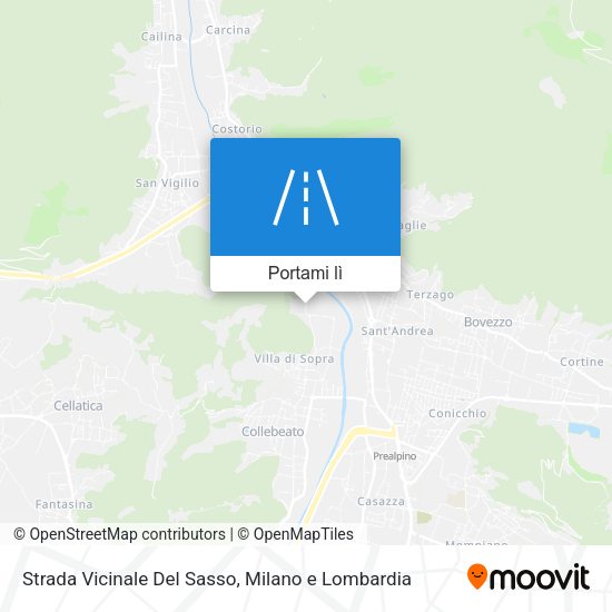 Mappa Strada Vicinale Del Sasso