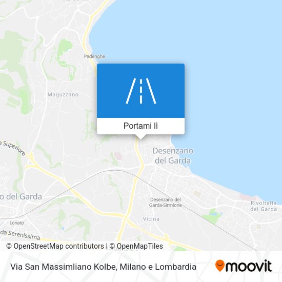 Mappa Via San Massimliano Kolbe