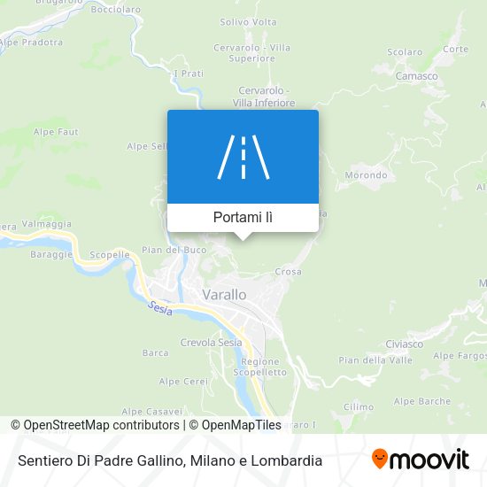 Mappa Sentiero Di Padre Gallino