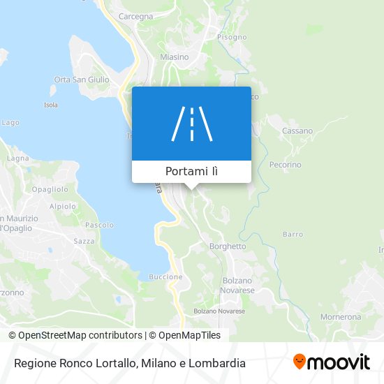 Mappa Regione Ronco Lortallo