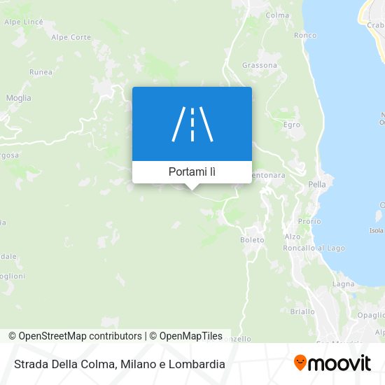 Mappa Strada Della Colma