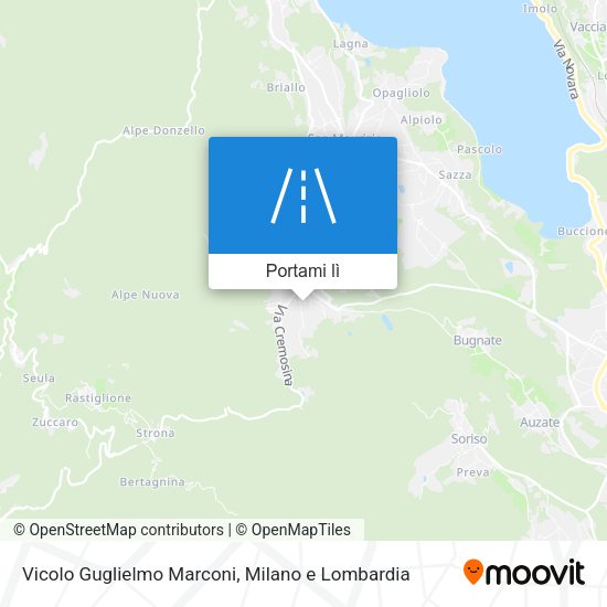Mappa Vicolo Guglielmo Marconi