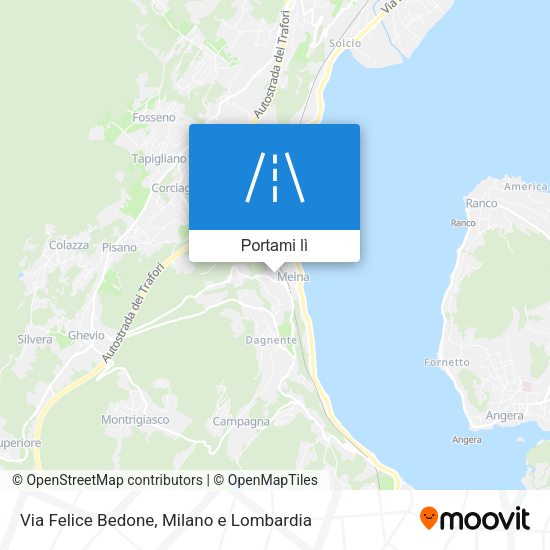 Mappa Via Felice Bedone