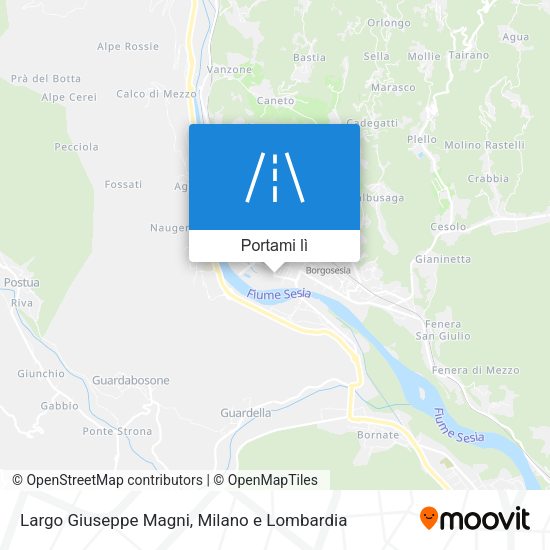 Mappa Largo Giuseppe Magni
