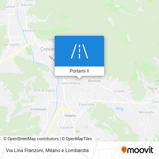 Mappa Via Lina Franzoni