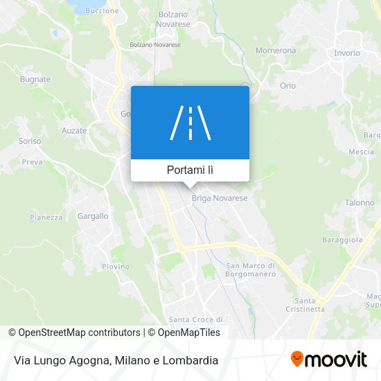 Mappa Via Lungo Agogna