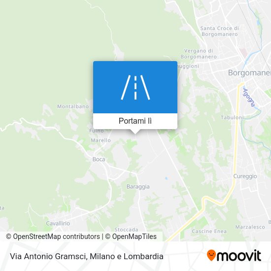 Mappa Via Antonio Gramsci