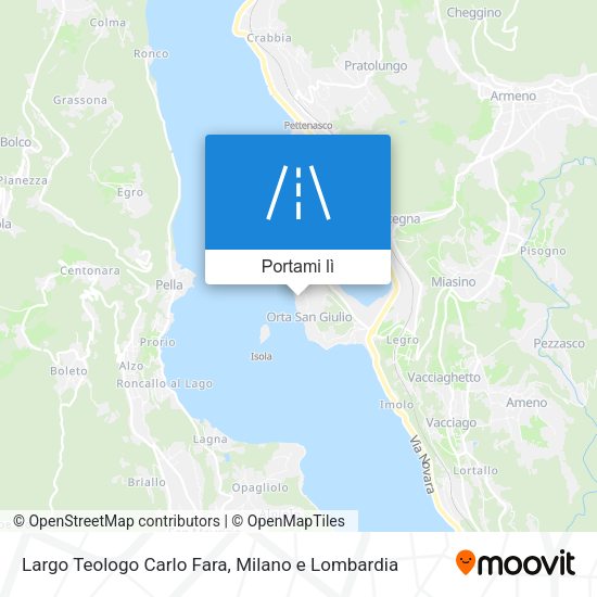 Mappa Largo Teologo Carlo Fara
