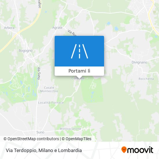 Mappa Via Terdoppio