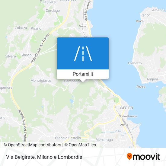 Mappa Via Belgirate