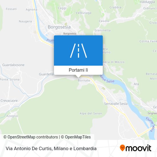 Mappa Via Antonio De Curtis
