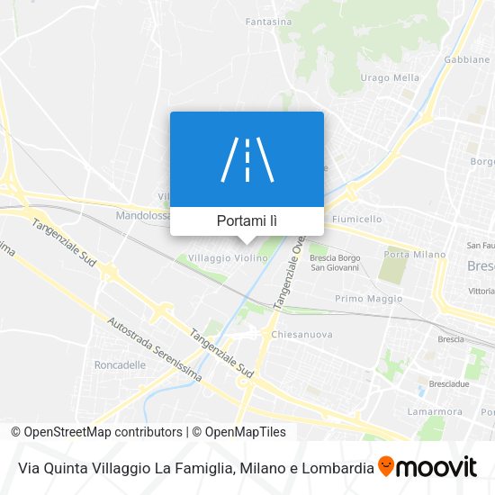 Mappa Via Quinta Villaggio La Famiglia