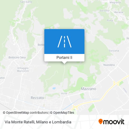 Mappa Via Monte Ratelli