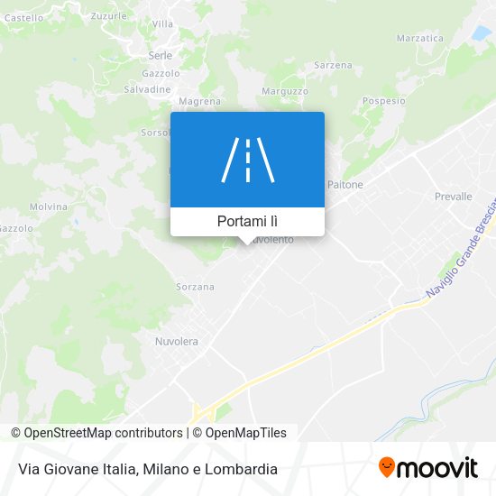 Mappa Via Giovane Italia