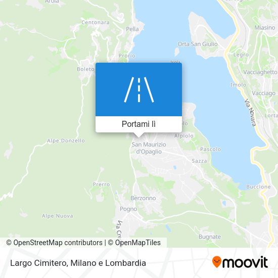 Mappa Largo Cimitero