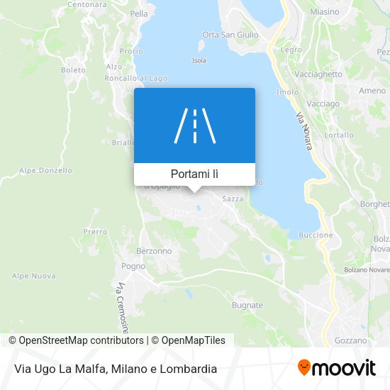 Mappa Via Ugo La Malfa