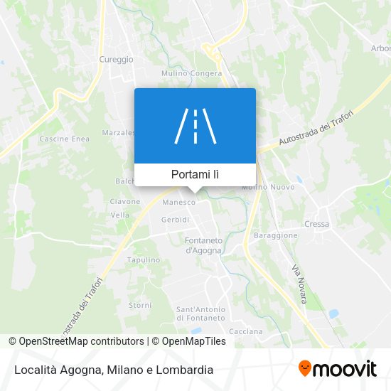 Mappa Località Agogna
