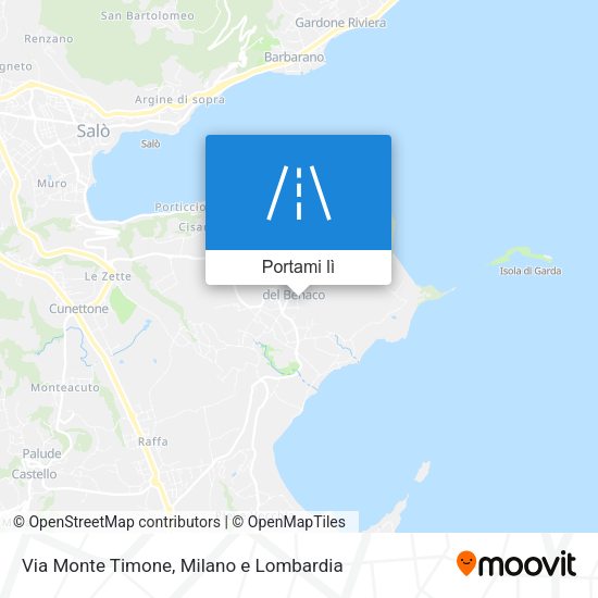 Mappa Via Monte Timone