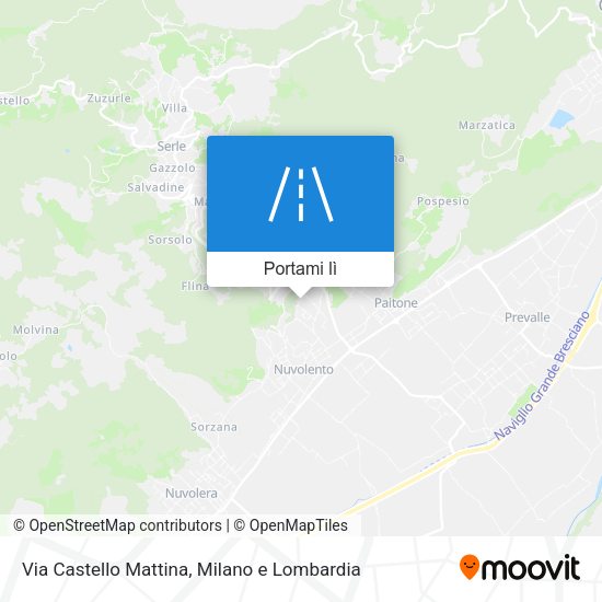 Mappa Via Castello Mattina