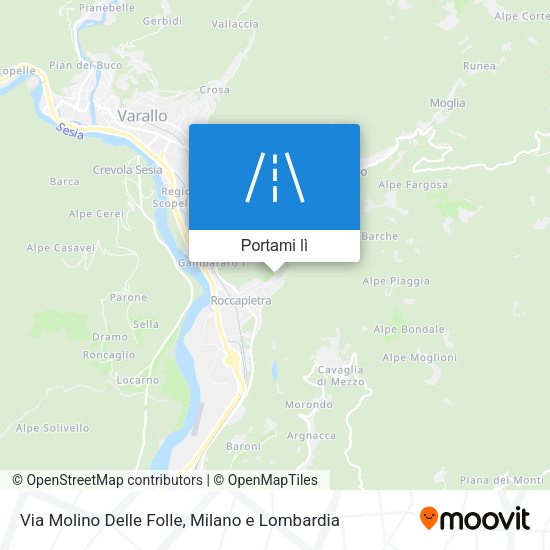 Mappa Via Molino Delle Folle