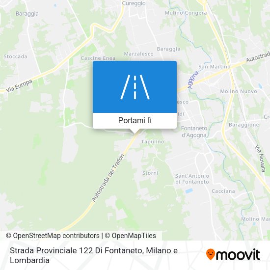 Mappa Strada Provinciale 122 Di Fontaneto