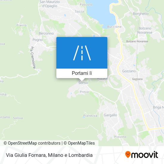 Mappa Via Giulia Fornara