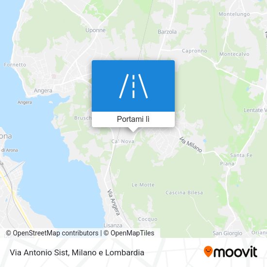 Mappa Via Antonio Sist