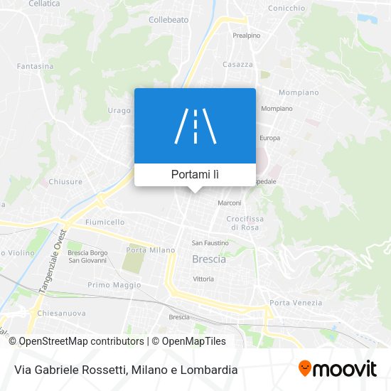 Mappa Via Gabriele Rossetti