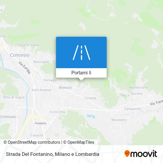 Mappa Strada Del Fontanino
