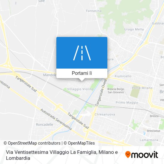 Mappa Via Ventisettesima Villaggio La Famiglia