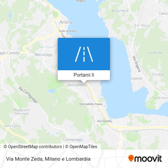 Mappa Via Monte Zeda