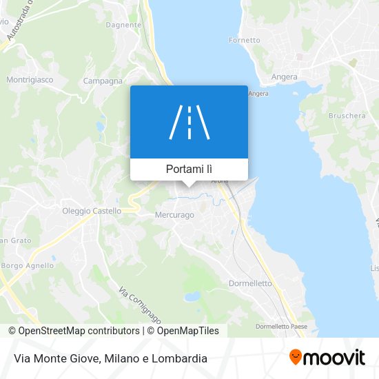 Mappa Via Monte Giove