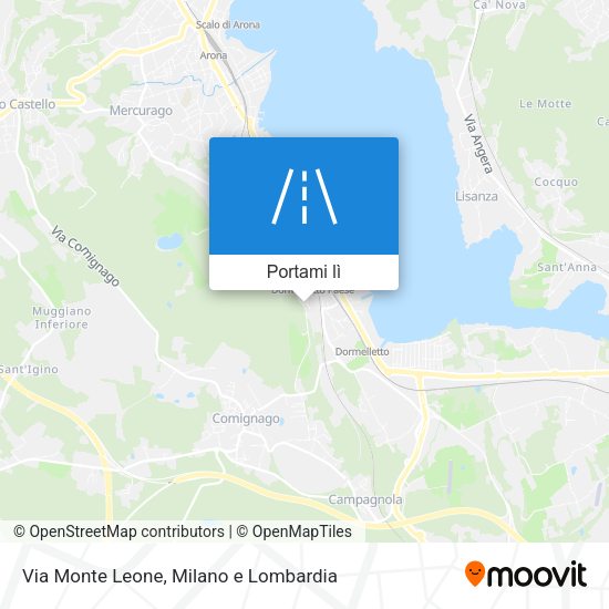 Mappa Via Monte Leone