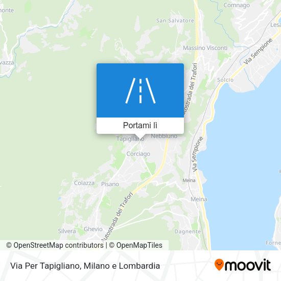 Mappa Via Per Tapigliano