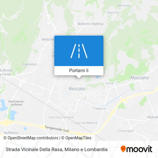 Mappa Strada Vicinale Della Rasa