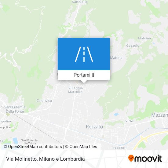 Mappa Via Molinetto