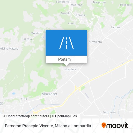 Mappa Percorso Presepio Vivente
