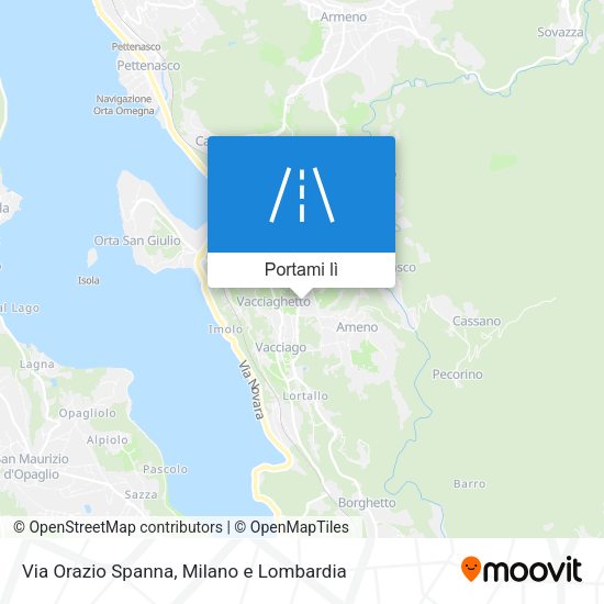 Mappa Via Orazio Spanna