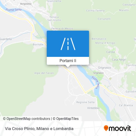 Mappa Via Croso Plinio