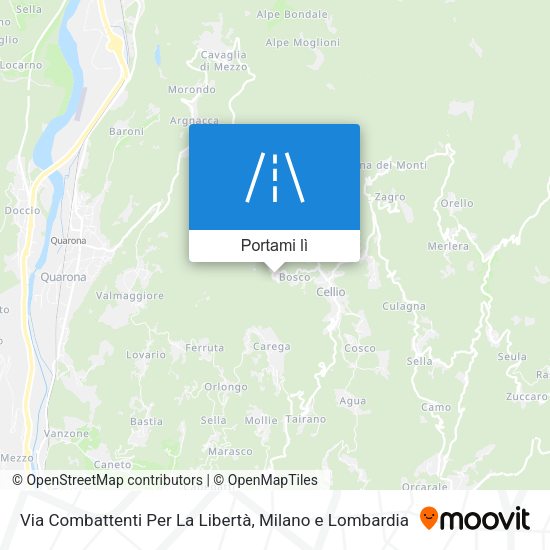 Mappa Via Combattenti Per La Libertà