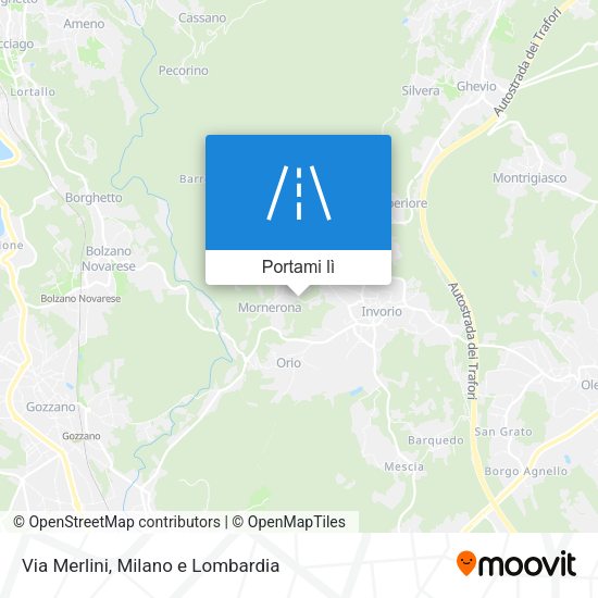 Mappa Via Merlini