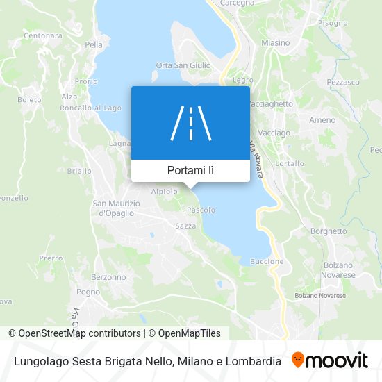 Mappa Lungolago Sesta Brigata Nello