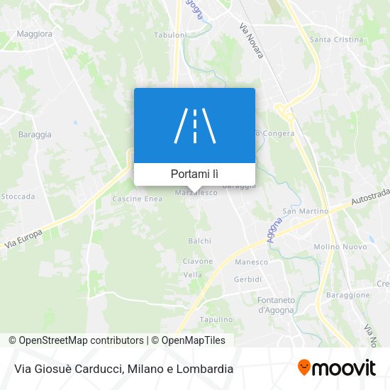 Mappa Via Giosuè Carducci