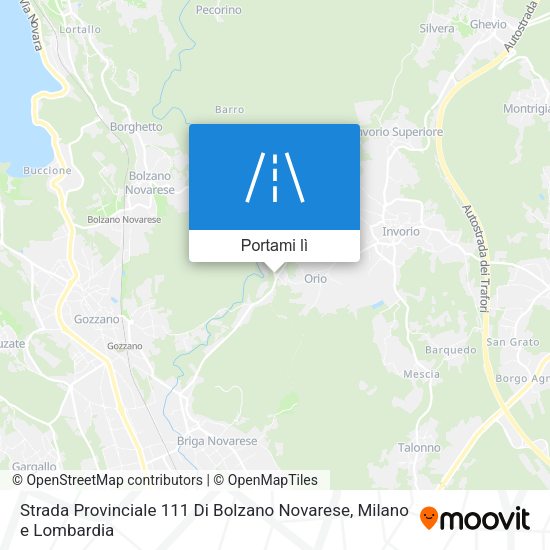 Mappa Strada Provinciale 111 Di Bolzano Novarese