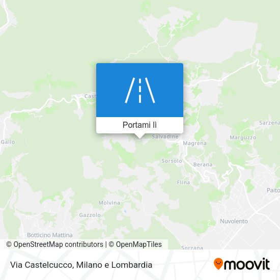 Mappa Via Castelcucco