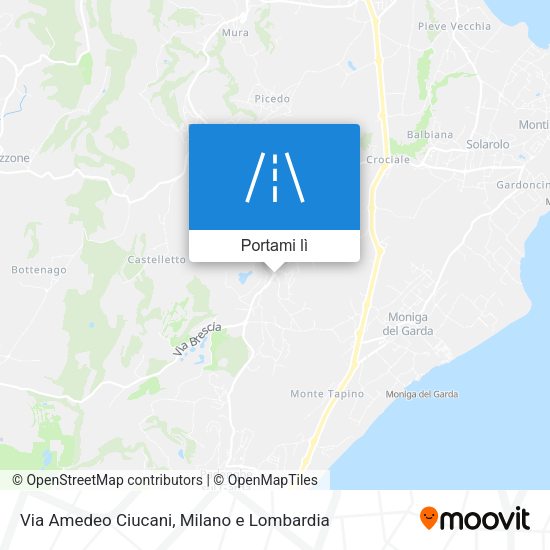 Mappa Via Amedeo Ciucani