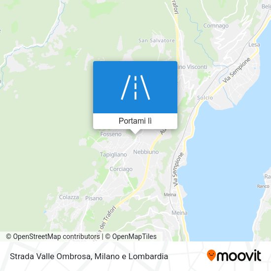 Mappa Strada Valle Ombrosa