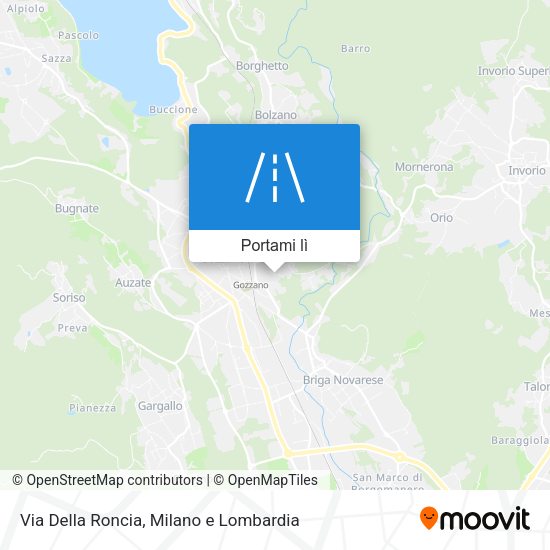 Mappa Via Della Roncia