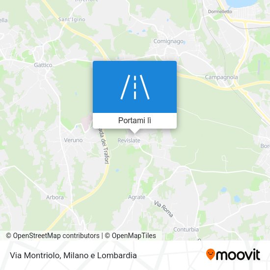 Mappa Via Montriolo